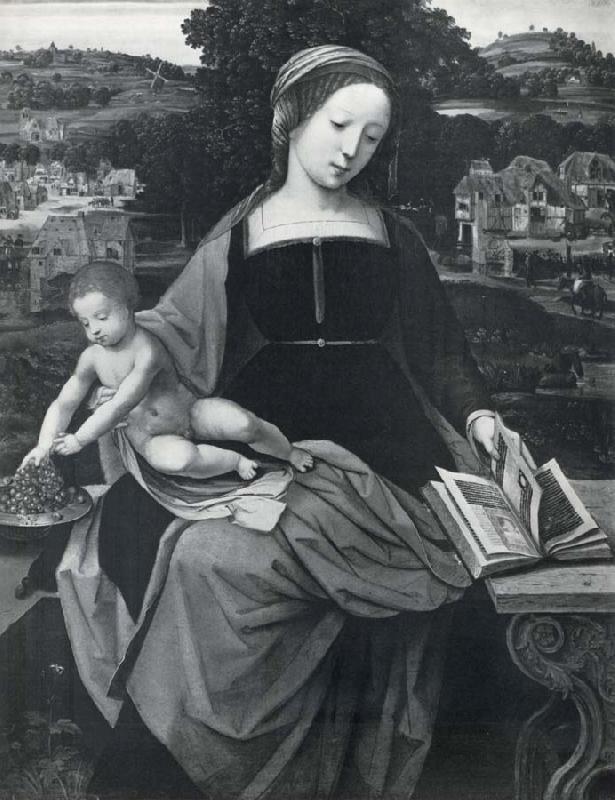 MASTER of Female Half-length The Virgin and child oil painting image
